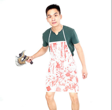 Non-woven bloody apron Halloween Ghost Festival with bloody apron plays creative horror character dress up props