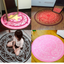 80CM Cartoon Round Carpet Children's Bedroom Card Captor Sakura Magic Circle Carpet Eco-Friendly Rug Computer Chair Mat