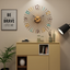 Silent metal wall clock