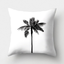 Simple black and white cushion cover