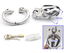 Stainless steel chastity cage with movable ring design