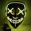 Halloween Cold Light Ghost Step Dance Clothes Glow Mask LED Flash Ghost Face Adult Fluorescent Dance Mask