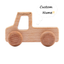 4Pcs Custom Wooden Toys Montessori Educational Beech Wood Car Children Cartoon Car Toy Baby Wood Gift For 2-6 Years Old Kids