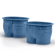 Creative Jeans Silicone Cake Mold Food Grade Muffin Tops Molds Cupcake Pudding Chocolate Ice DIY Baking Cups Moulds Tools HK114