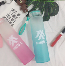 Gradient frosted glass bottle