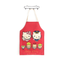 Cartoon anime cute cat cotton and linen kitchen bathroom anti-fouling and oil-proof parent-child apron gown