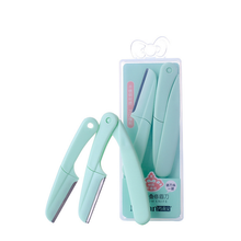 Eyebrow shaping knife folding artifact set