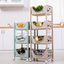 Plastic kitchen rack, pulley, landing gear, multi layer fruit and vegetable receptacle