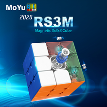 Newest 2020 Moyu Rs3 m Magnetic 3x3x3 Magic Cube MF3RS3 M 3x3 Magico Cubo RS3M Magnetic Cube 3*3 Speed Puzzle Toys for Children