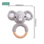 Bopoobo 1pc Baby Teether Safe Wooden Toys Mobile Pram Crib Ring DIY Crochet Rattle Soother Bracelet Teether Set Baby Product