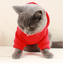 Customized pet clothes with hat text pattern cat dog clothes