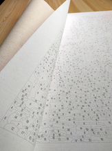 Painting by numbers - newspaper reading cat