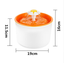 Fashion Automatic 1.6L Flower Style DogKitten Water Drinking Pet Fountain Pet Bowl Drink Dish Filter Orange/Blue/Green