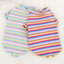 Rainbow stripe cotton bottoming shirt