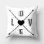 Simple black and white cushion cover