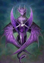 5D Diamond Painting - Engel Drache