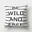 Simple black and white cushion cover