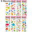 3D Stickers for Kids Toddlers 20/8 Different Sheets 3D Puffy Bulk Sticker Cartoon Education Classic Toy Children Boys Girl Gifts